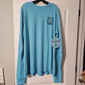 Dixxon Flannel Men's UV Blocking Tiffany Blue Long Sleeve Shirt